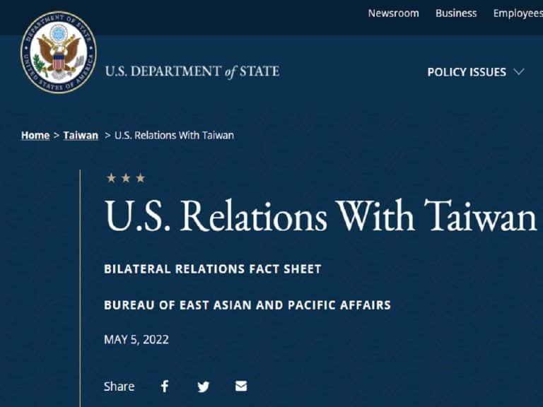 美国务院移除「台湾是中国一部分」 学者：吓阻中国的作用不大