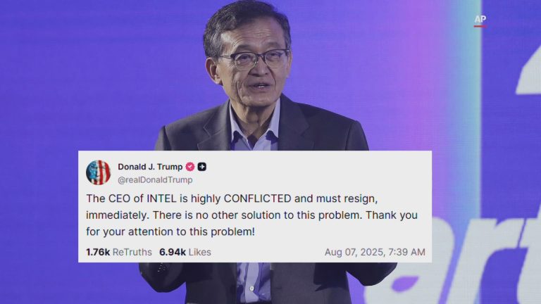 特朗普：“英特尔”CEO 陈立武必须立即辞职