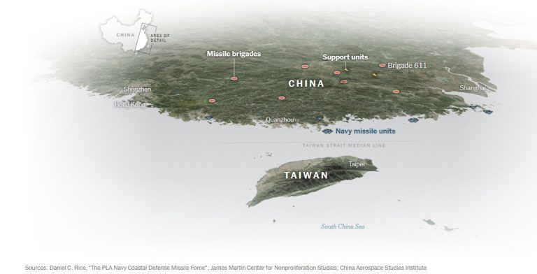 中国在东海岸部署先进导弹：威慑台湾，对抗美国影响力