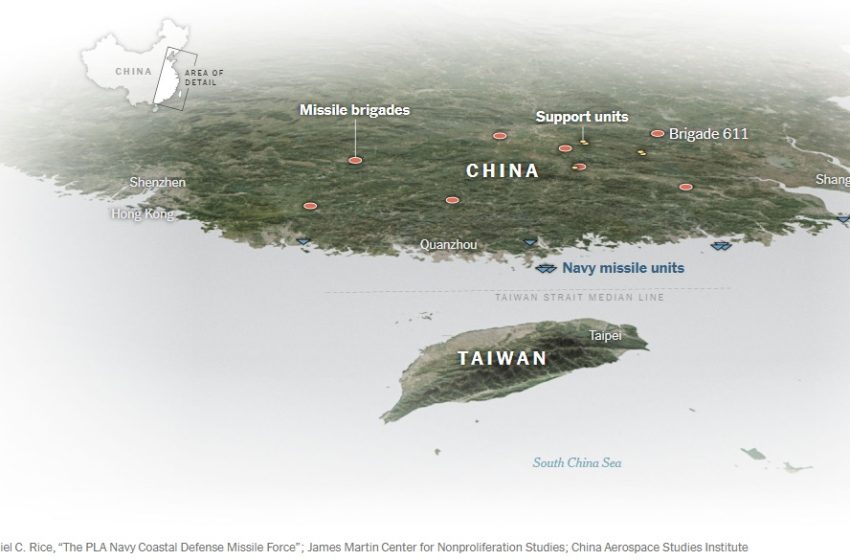  中国在东海岸部署先进导弹：威慑台湾，对抗美国影响力