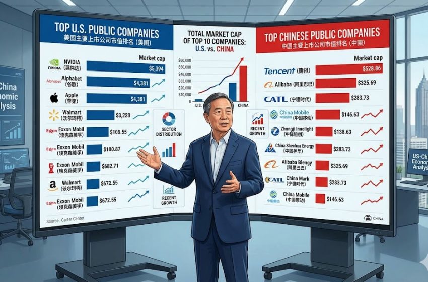  美中企业市值比较